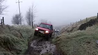 Winter Green Laning in the Mist Around Oldham with the Lowrangers
