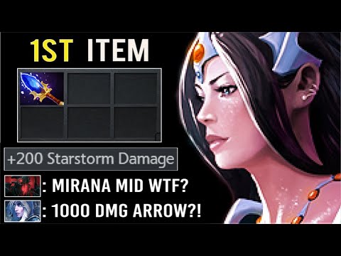 FORGOTTEN IMBA MID IS BACK! New Meta First Item Scepter Mirana 30 lvl GM WTF Arrow Max Range Dota 2