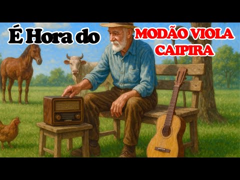 📟🎶É Hora da VIOLA CAIPIRA - MODÃO RAIZ - no Tempo do Rádio de Pilha