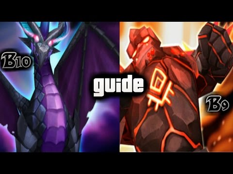 F2PG Summoners War - Dragon B10 Auto Guide Giants Keep B9  Lumi Lumirecia runes tips and tricks