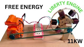 How To Make FREE ENERGY LIBERTY ENGINE at Home Using 6 Magnets 6 Coils