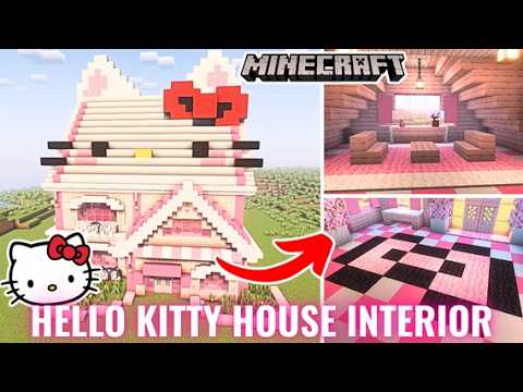 Decorating Inside The Hello Kitty Minecraft House Easy Interior Tips