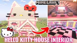 Decorating INSIDE the Hello Kitty Minecraft House: Easy Interior Tips!