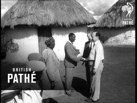 British Pathé footage of the 1955 visit.
