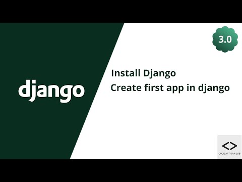 How to install django and create first application