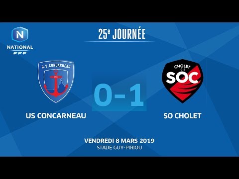J25 : US Concarneau - SO Cholet (0-1), le résumé I National FFF 2018-2019