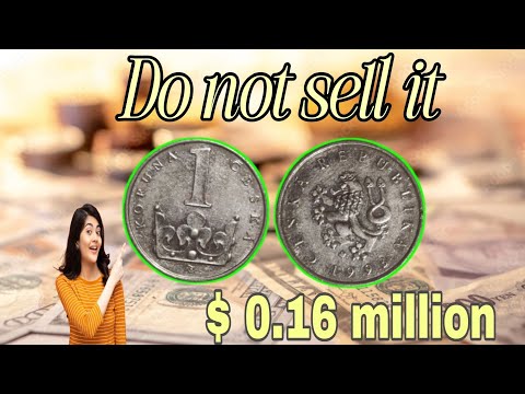 Most Expensive 1 Koruna Czech Coin 1993 – Rare & Valuable Coin