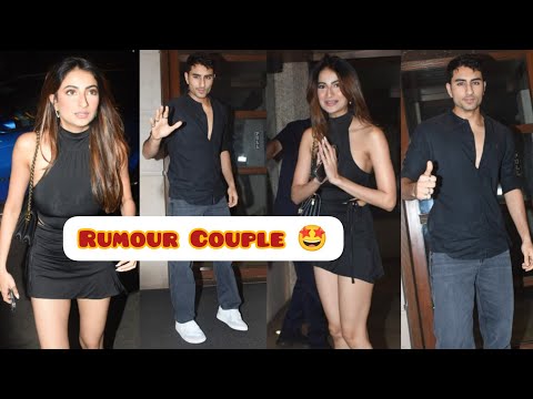IBRAHIM ALI KHAN,PALAK TIWARI ATTEND KARAN MEHTA BIRTHDAY PARTY 🥳😍🔥📸