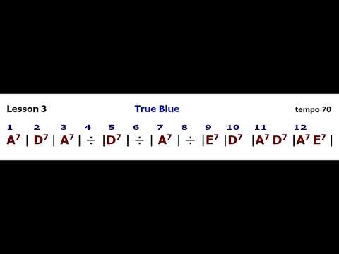 John Ganapes: Lesson 3 - True Blue - backing track