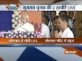 PM Modi addresses a rally in Somnath, Rahul Gandhi worships at Somnath Temple