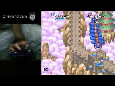 Pop'n Twinbee one handed playthrough (no deaths)