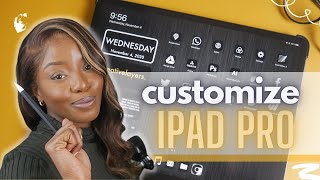 CUSTOM DARK iPAD HOME SCREEN? | Learn how to customize your iOS14 device | Using Procreate |