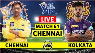 Chennai Super Kings v Kolkata Knight Riders Live | CSK v KKR Live Scores & Commentary | Last 8 Overs