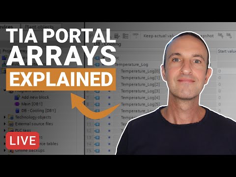 🔴 Introduction to Arrays in TIA Portal (Live Workshop)