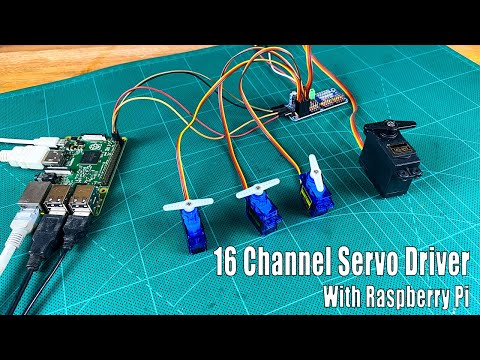 How to use the 16-channel PWM servo motor driver with Raspberry Pi board #sritu_hobby #raspberrypi