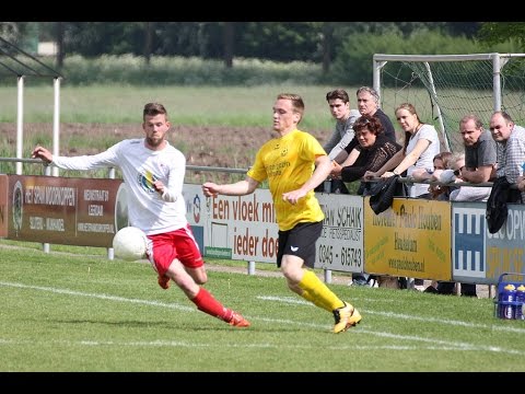 Heukelum 1 - Wilhelmina'26 1, schot Joey Oudshoorn en het eindsignaal