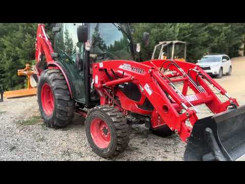 Kioti DK4720SE HST cab with Backhoe, new tractor review and why buy Kioti