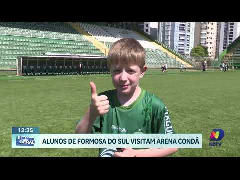 Estudantes de Formosa do Sul conhecem a Arena Condá em Chapecó