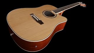 Video thumbnail for Harley Benton D120CE NT Review by John Robson Guitar Tuition by John Robson Guitarist