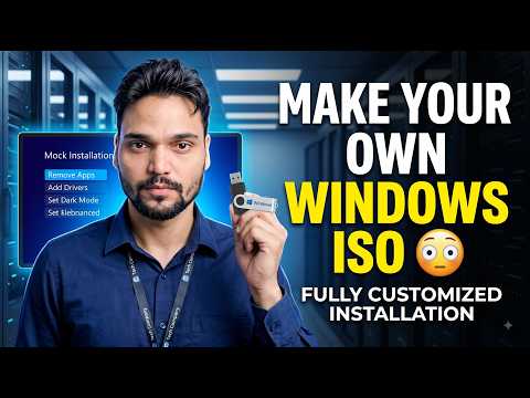 Create Your Own Custom Windows ISO 🔥 Remove Bloat & Optimize Windows