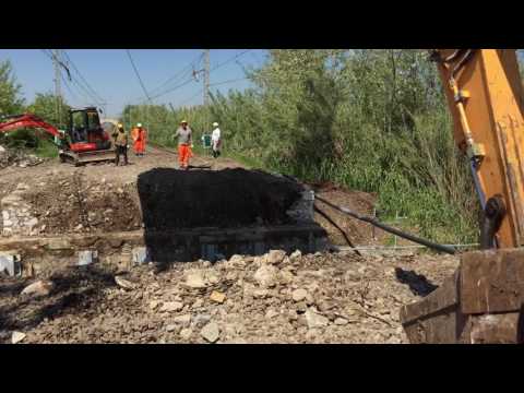 Rimozione di un ponte ferroviario