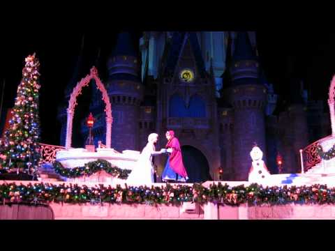 A Frozen Holiday Wish at Magic Kingdom with Olaf, Elsa, Ana and Kristoff