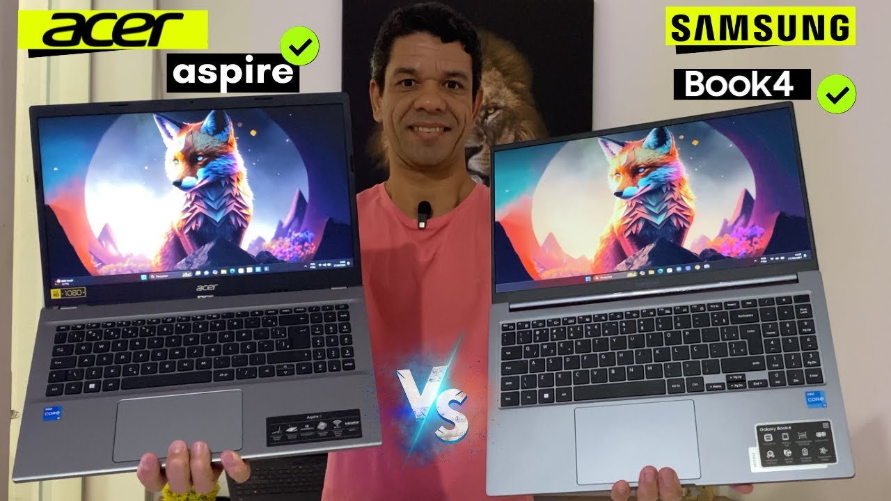 Samsung Galaxy Book4 ou Acer Aspire 5 - COMPARATIVO 2025
