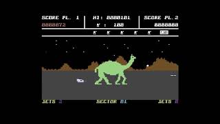 Mutant Camels - C64 Commodore 64 game playthrough with commentary