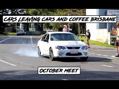 Modified Cars Leaving Cars and Coffee Brisbane October Meet! | Exotics, Skids and Accelerations!