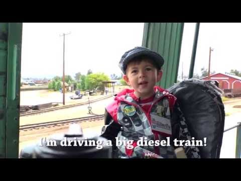 Little Kid Drives 1,000 HP Train Locomotive - All Aboard!