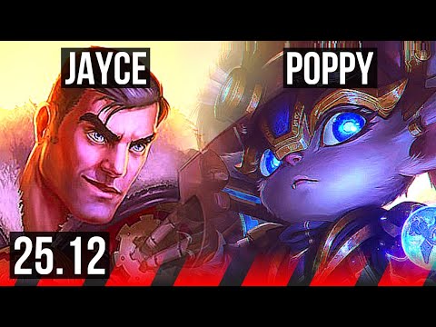 JAYCE vs POPPY (TOP) | 49k DMG, Godlike, 16/6/15 | KR Challenger | 25.12