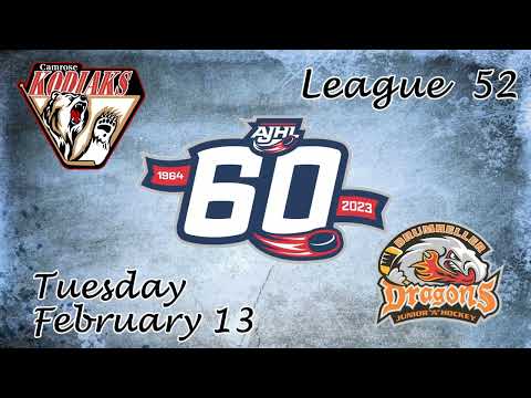 Kodiaks Hilites Gm 52 Camrose Kodiaks @ Drumheller Dragons February 13, 2024