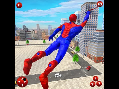 Flying Spider Hero: Superhero: Flying Spider Rescue Mission Games