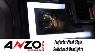 In the Garage™ with Performance Corner®: AnzoUSA Projector Plank Style Switchback Headlights