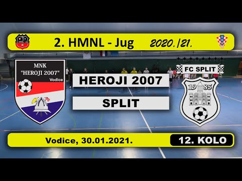 2. HMNL Jug, 12. KOLO: HEROJI 2007 - SPLIT  4:2, 30.01.2021.