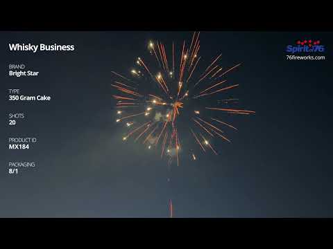 MX184 Whisky Business - 350 Gram Cake - Bright Star Fireworks