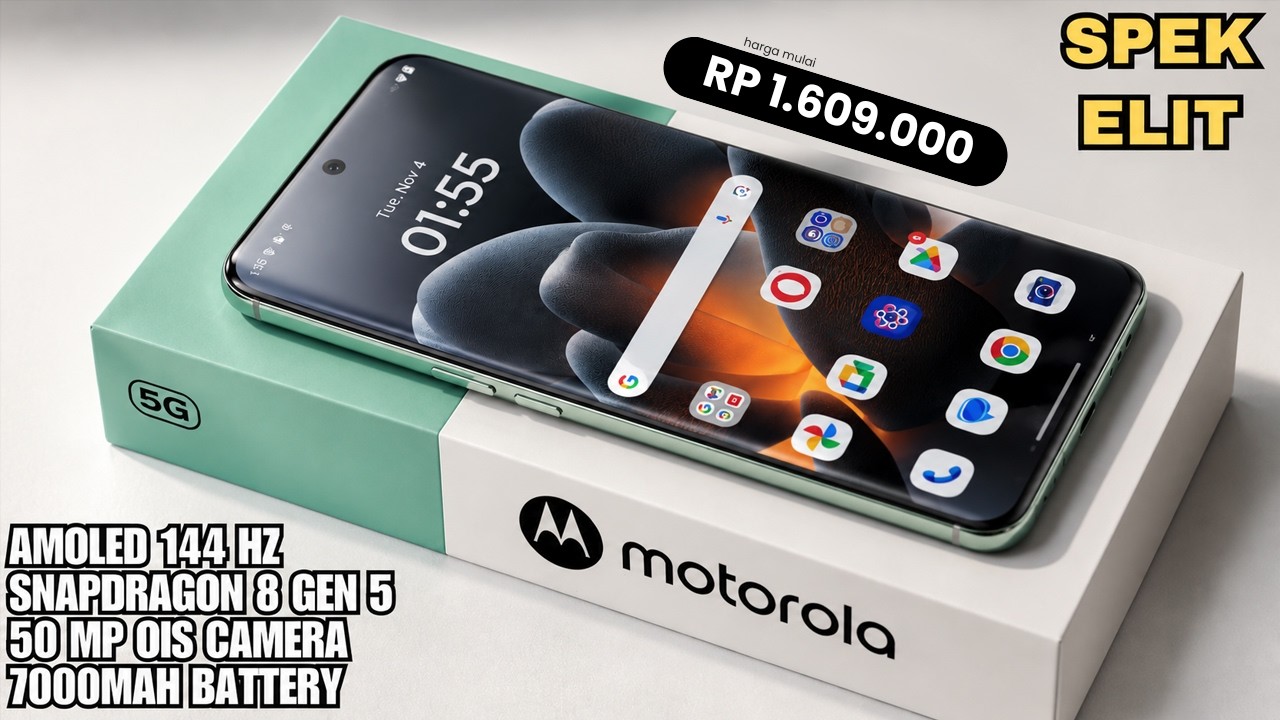 JAGOAN BARU‼️RAM 12/512GB, 7000MAH - HP MOTOROLA TERBARU APRIL 2026