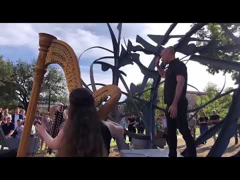Vocal performance: Daniel Bubeck, dedication of the "Shadow Garden" sculpture, UNT Art Building