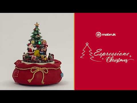 Cenário de Natal Musical com Luz e Movimento Papai Noel 21cm Espressione  Christmas - Dadepresente
