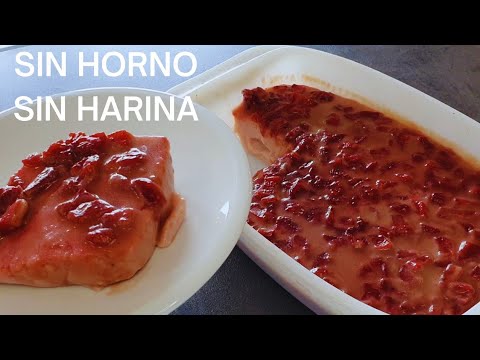 HICE ESTE POSTRE DE FRESAS🍓 CON SOLO 3 INGREDIENTES