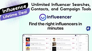 Influeencer Lifetime Deal - Real-Time Influencer Discovery & Outreach Tool