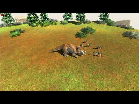 4 DEINONYCHUS VS TRICERATOPS ARBS