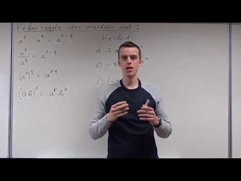 Calculation rules for powers part I (HAVO mathematics A & VWO mathematics A/C)