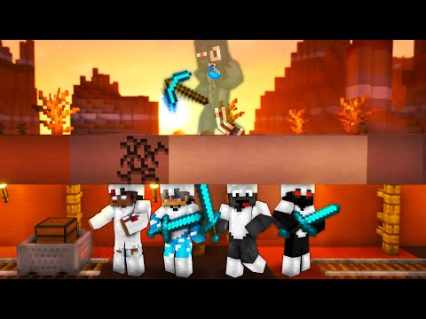 TOBIASZ vs 4 SPEEDRUNNERÓW, ale jestem NIEWIDZIALNY... (minecraft manhunt)