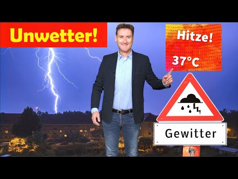 Unwetterwarnung: Heute schwere Gewitter, Superzellen mit Starkregen und Hagel! Bald neue Hitzewelle!