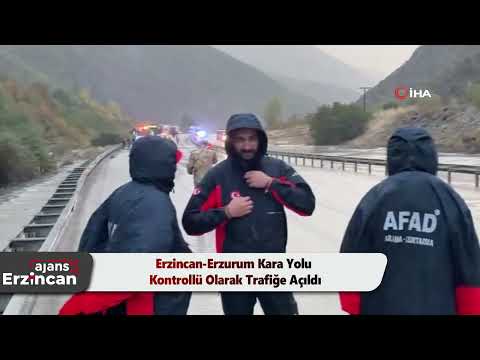 Erzincan-Erzurum Kara Yolu Kontrollü Olarak Trafiğe Açıldı