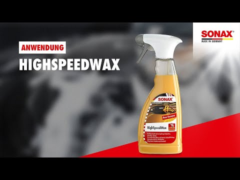 Anwendung SONAX HighSpeedWax