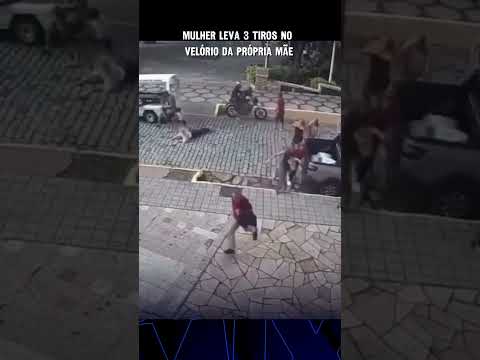 Mulher leva 3 tiros em velori