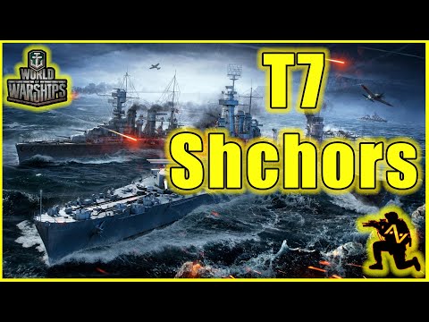 World of Warships Tier 7 to Tier 8  Soviet Cruiser Shchors With Intro and Commentary