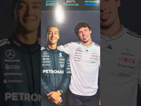 Kimi's photo booth fun 😂 #f1 #mercedesf1 #kimiantonelli